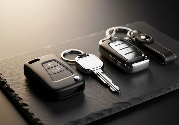 Car keys and transponder fob