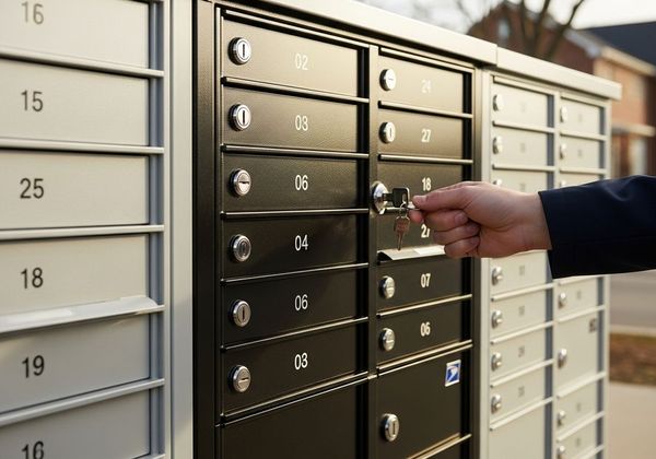 Cluster mailbox unit with locked tenant compartments